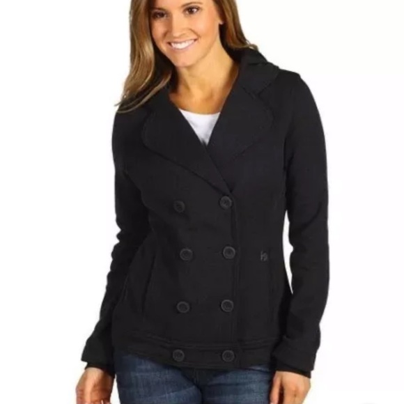MOUNTAIN HARDWEAR Grettana Gray Peacoat Hoodie Jacket! Medium - Picture 10 of 10